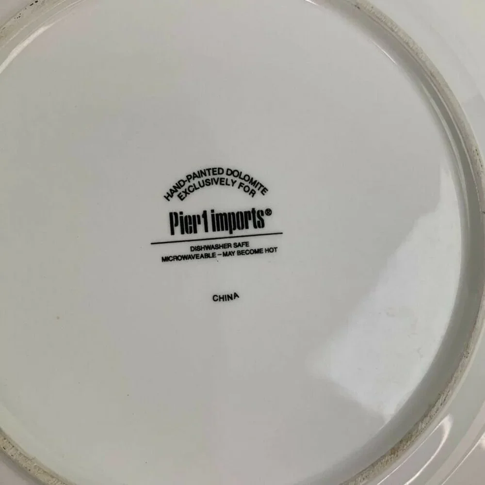 Pier 1 Bird Salad Dessert Lunch Plates 8.5